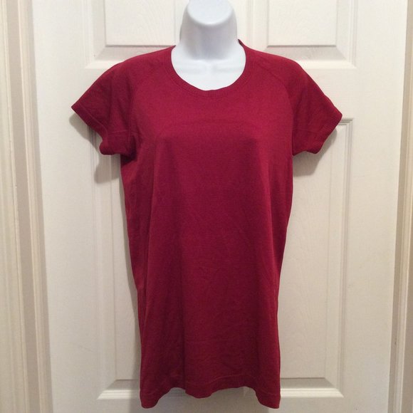 lululemon athletica Tops - Lululemon Top Red 10 Short Sleeve Athletic